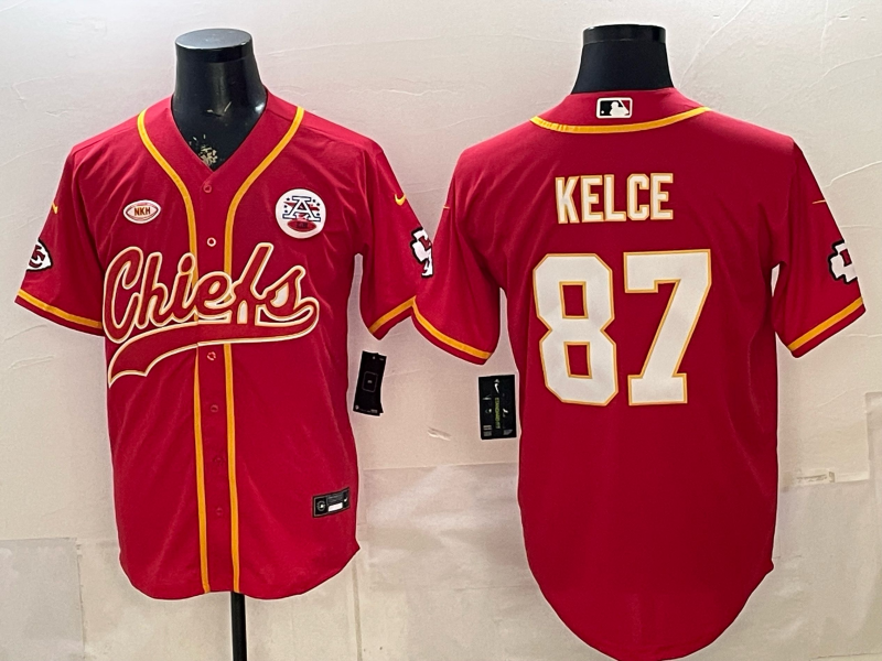 Men 2026 Nike Kansas City Chiefs #87 Kelce Red NFL jersey 051901
